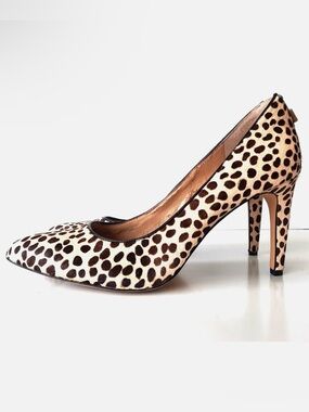 Ann Taylor Leopard Spot Pointed-Toe High Heel Pumps